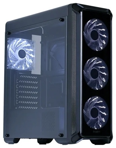 Корпус Zalman, I3 Edge, Mid- Tower, ATX / mATX / Mini-ITX, USB 3.0*1 / 2.0*2, HD-Audio/Mic, Кулер 4*12см Белый LED, Высота процессорного куллера до 15