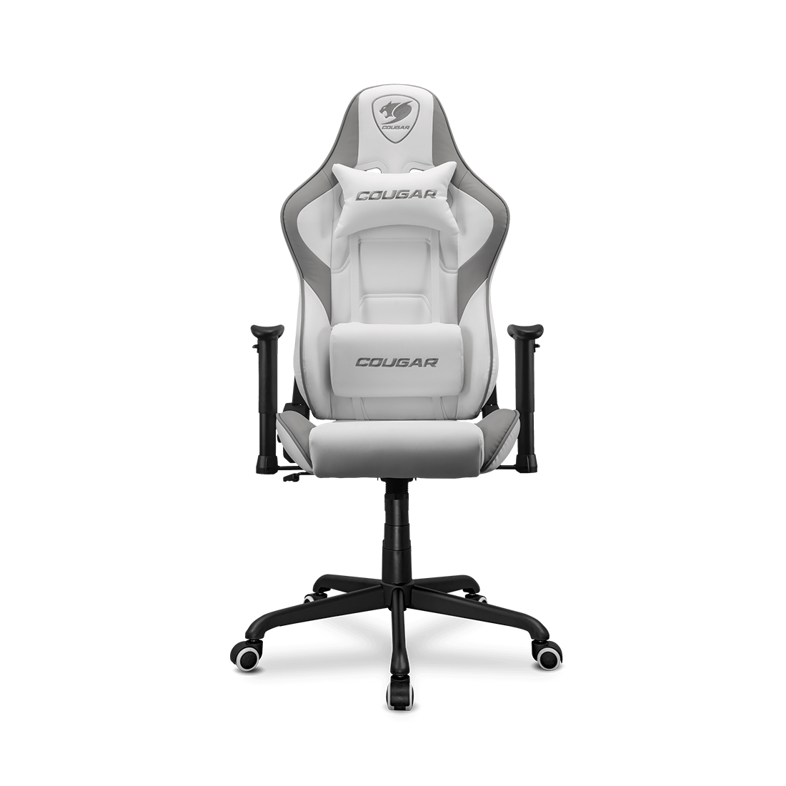 Игровое компьютерное кресло Cougar, Armor Elite White, Искусственная кожа PU AIR, (Ш)54,5*(Г)49*(В)126(133) см, Чёрно-Белый 