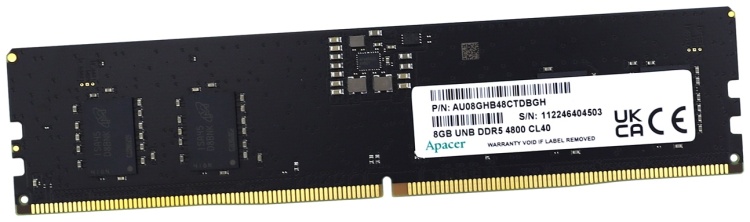 DDR5 Apacer, FL.08G2A.RTH, DDR5, 8 GB ,DIMM <4800MHz> CL40