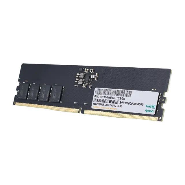 DDR5 Apacer, FL.16G2A.PTH, DDR5, 16GB, DIMM <PC4-38400/4800MHz>