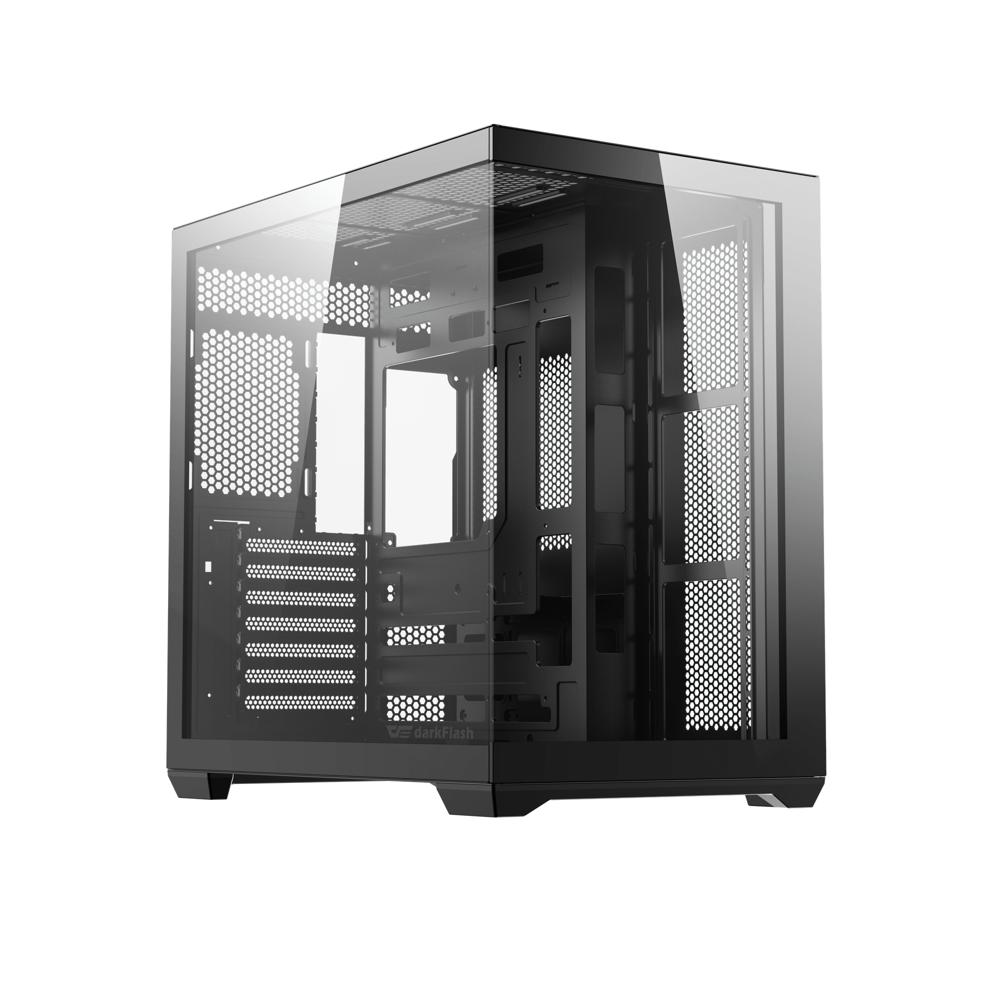 Корпус ПК без БП DarkFlash C280, Black, 7xFan ARGB, E-ATX