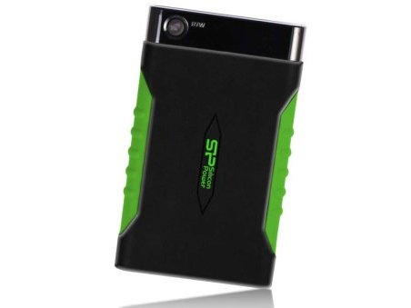 Внешний HDD 2 Tb Silicon Power A15, SP020TBPHDA15S3K, 2 TB, black-green ,HDD USB USB 3.1