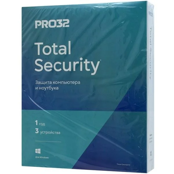 Антивирус, PRO32, PRO32 Total Security - лицензия на 1 год 3ПК (4678599422532), BOX