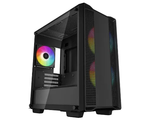 Кейс, Deepcool, CC360 ARGB R-CC360-BKAPM3-G-1, Mini-ITX/Micro ATX, USB 3.0/2.0, HD-Audio+Mic, Кулер