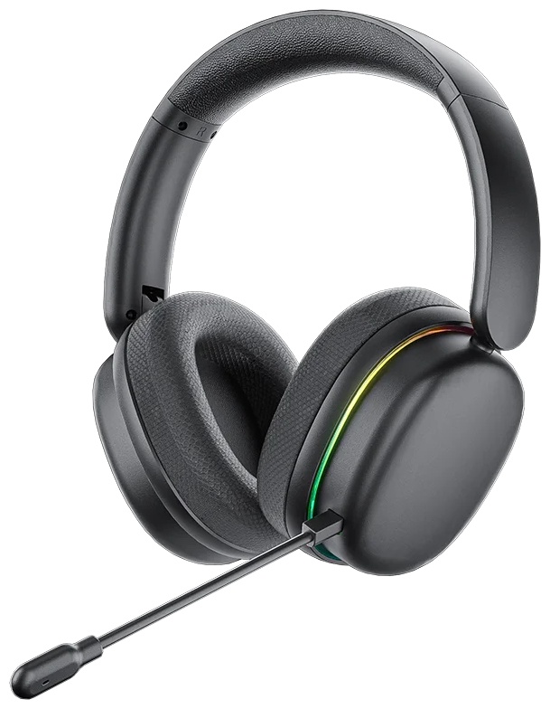 Наушники с микрофоном AULA G7 Pro Black, BT/2.4G/Wired, 1000mAh, RGB, 7.1 sound effect