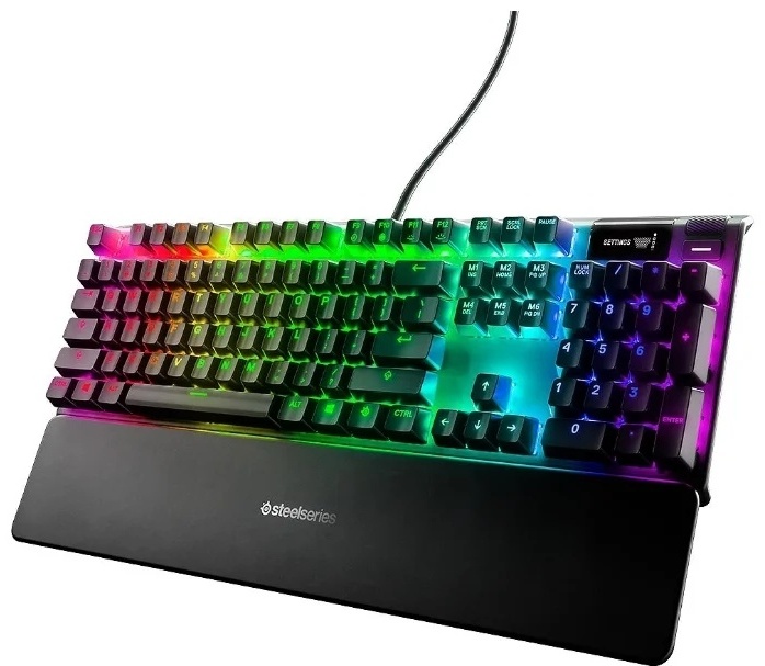 Клавиатура Steelseries, Apex 7 (Red Switch) RU, 64642 Игровая, Механические клавиши QX2, USB, Подсве