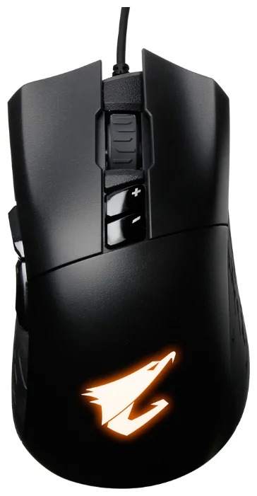 мышь Gigabyte, GM-AORUS M3, Игровая, Оптическая 6400 dpi,  Прорезиненные боковые вставки, Подсветка