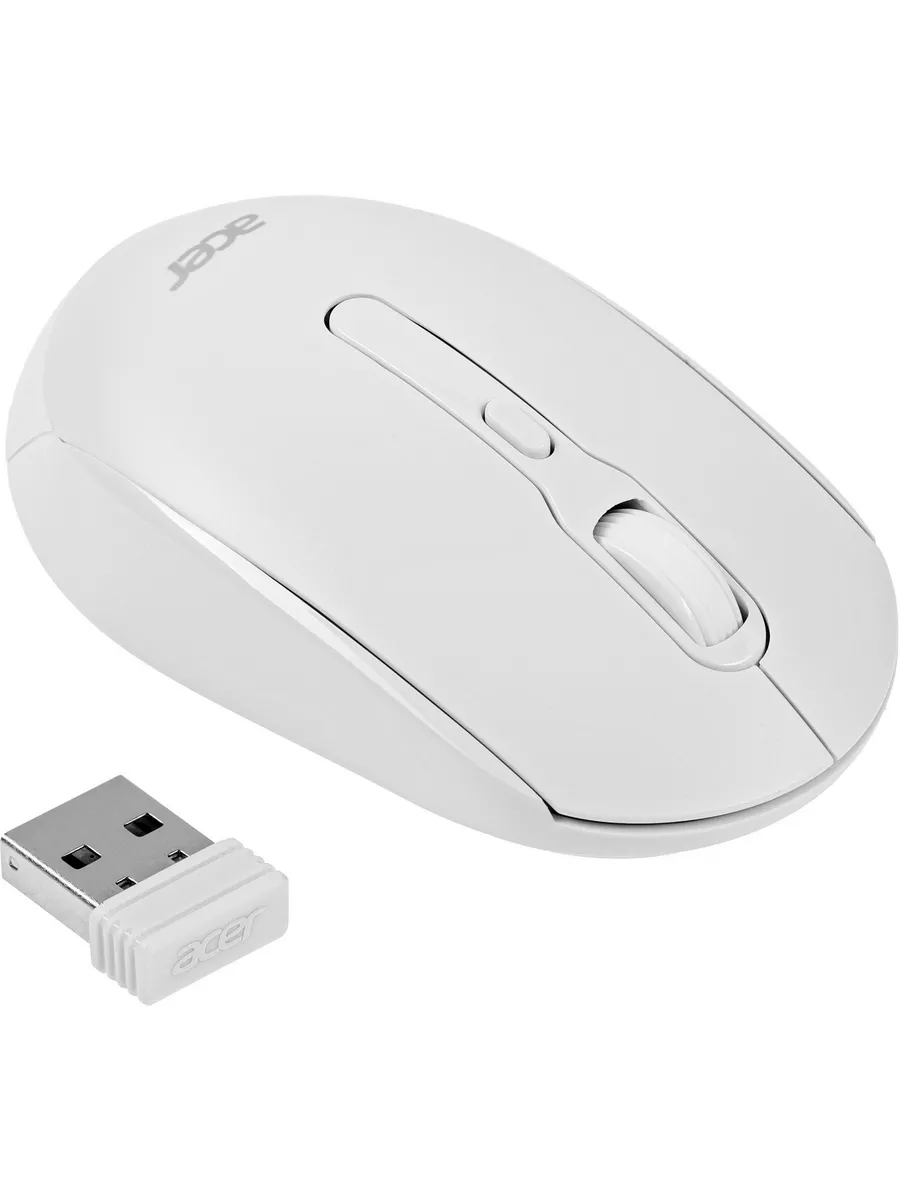 Мышь Acer OMR308, USB, Белый ,Mouse Optical 1600 dpi, 1AA, white