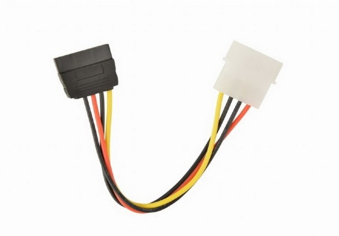 Кабель Molex 4m + SATA, Cablexpert CC-SATA-PS-M ,Cable converter for power supply