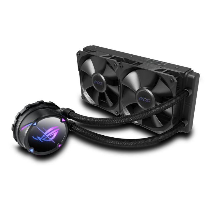 Водяное охлаждение CPU Asus ROG STRIX LC II 240 Liquid CPU Cooler, 2 x12cm PWM Fan