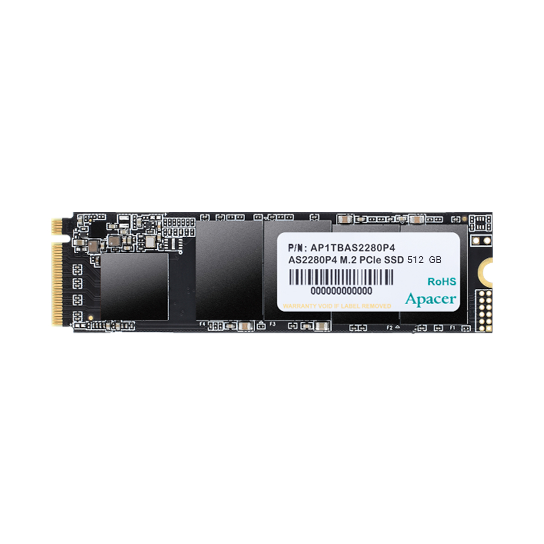 512 Gb SSD M.2 PCIe Apacer AS2280P4, 512GB ,512 GB AP512GAS2280P4-1, PCIe 3.0 x4