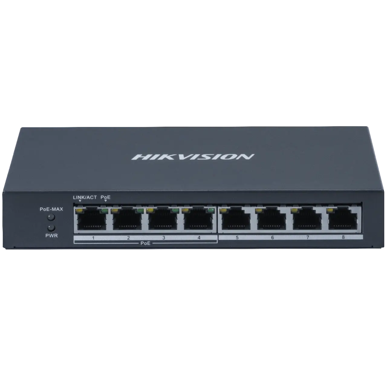 Сетевой коммутатор Hikvision DS-3E0508P-O ,Switch 8 port 10/100/1000M 4 x Gb PoE + 4 x RJ45 10/100/1