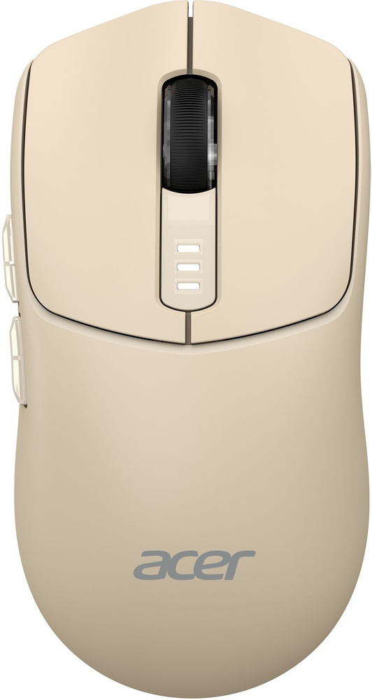 Мышь Acer OMR312 USB, Бежевый ,Mouse Wireless, Optical 3200 dpi, 5 button, Li-pol, BT/2.4GHz Beige