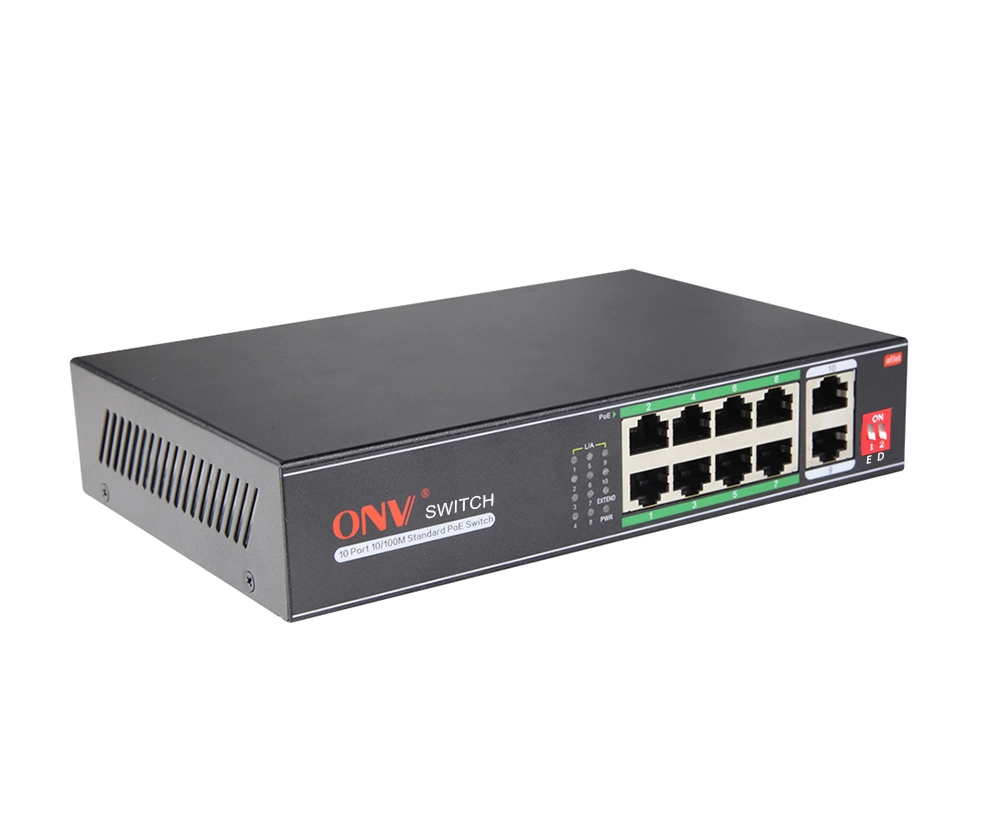 Коммутатор PoE 8-портовый ONV-H1108PLD long distance <8 портов 10/100Mbps PoE802.3at/af (30W на пор