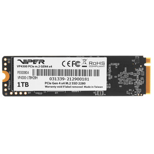 1 000 GB SSD M.2 PCIe Patriot Viper VP4300, VP4300-1TBM28H, 1TB ,1 TB PCIe 4.0 x4 1 000 GB SSD M.2 PCIe Patriot Viper VP4300, VP4300-1TBM28H, 1TB ,1 TB PCIe 4.0 x4