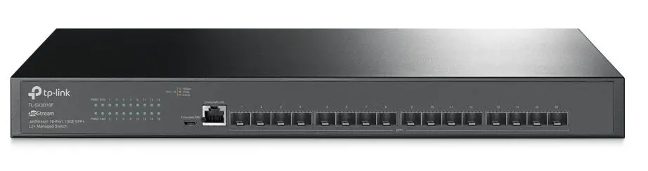 Коммутатор управляемый оптический SFP+ 10GE 16-портовый Tp-Link TL-SX3016F <JetStream управляемый ко