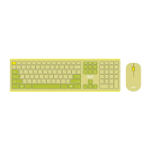 Клавиатура Acer Acer OCC205,Зеленый/желтый ,KeyBoard + mouse, USB, Wireless, rus/lat, Green/Yellow