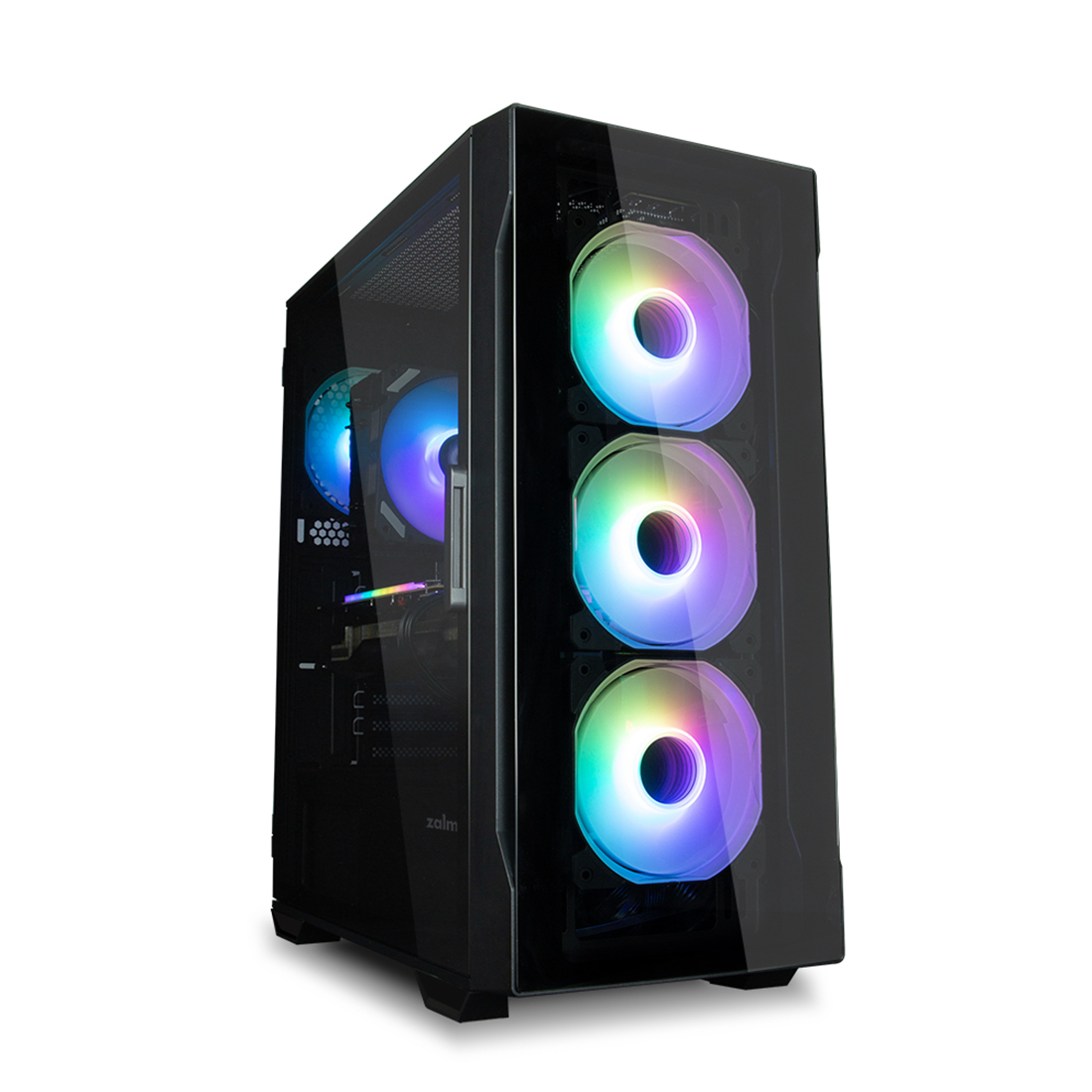 Корпус Zalman, i3 NEO TG Black, Mid Tower, ATX / mATX / Mini-ITX, USB 3.0*2/2.0*1, Audio/Mic, Кулер 4*12см ARGB, Высота процессорного куллера до 162мм