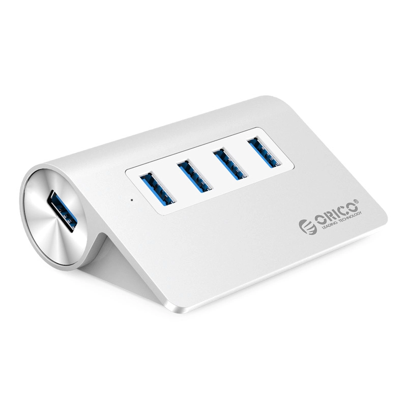 Расширитель USB Hub ORICO M3H4-V1-SV (BP) <USB3.0x4, SILVER, 93*66*32mm M3H4-V1-SV-BP>