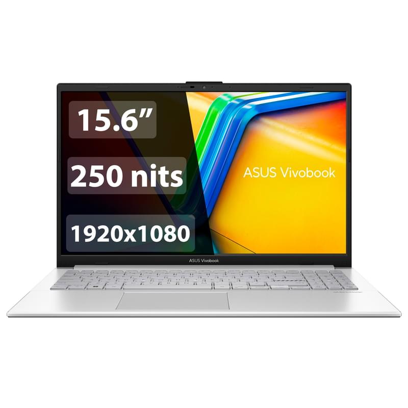 ASUS Vivobook E1504GA-BQ002/ N100 (4ядра)/ 8 Gb/ 256 NVMe/ 15.6" FHD 60 IPS/ DOS/ 90NB0ZT2-M02410