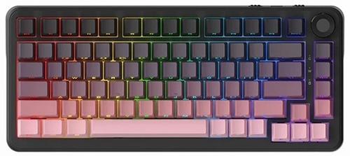 Клавиатура механика Ajazz, AK820/MAX/Magnetic/Pink, AK820 Max, Игровая, Механическая, 75%, Magnetic Switches, Проводная, USB, Подсветка RGB, Анг/Рус, 