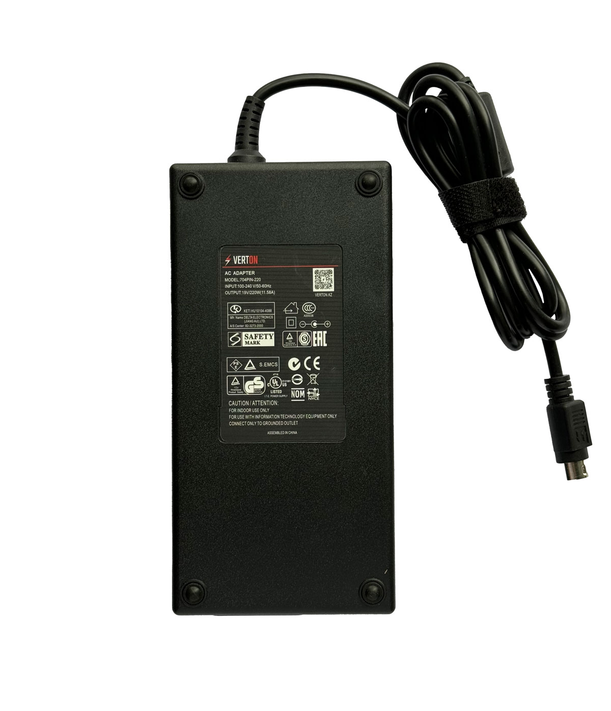 Блок питания для моноблока, 19 В/ 220 Вт (11,58 А), 4 pin, Verton 39897