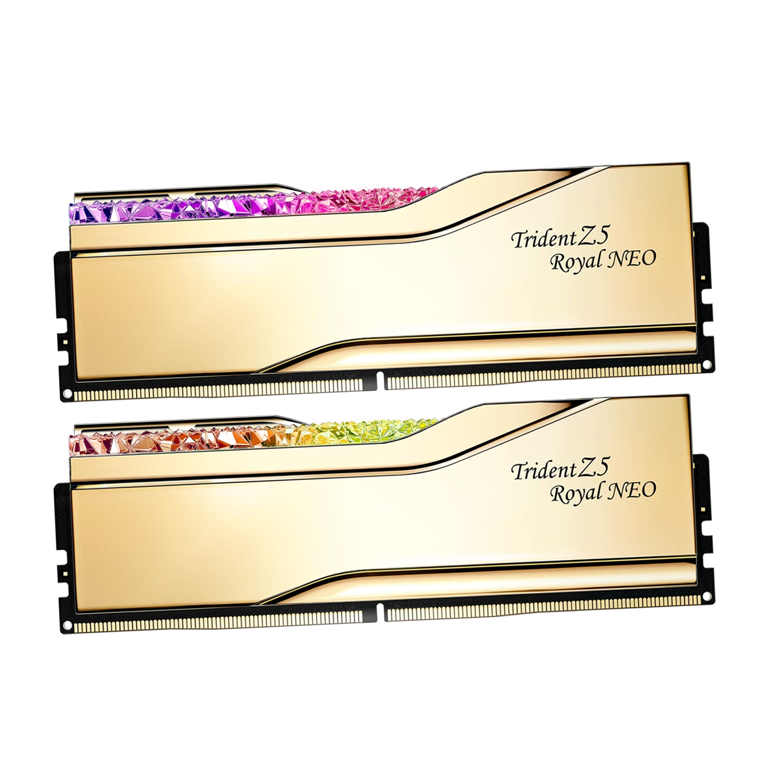 DDR5 G.Skill 32 Gb KIT Trident Z5 Royal Neo (AMD), F5-6000J2836G16GX2-TR5NG DDR5, 32 GB, gold ,DIMM kit <6000MHz> (2x16GB)