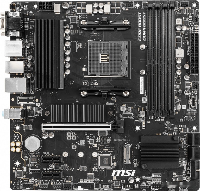 Мат.плата AMD MSI B550M PRO-VDH AM4 4xDDR4 4xSATA3 2xM.2 VGA HDMI DP mATX