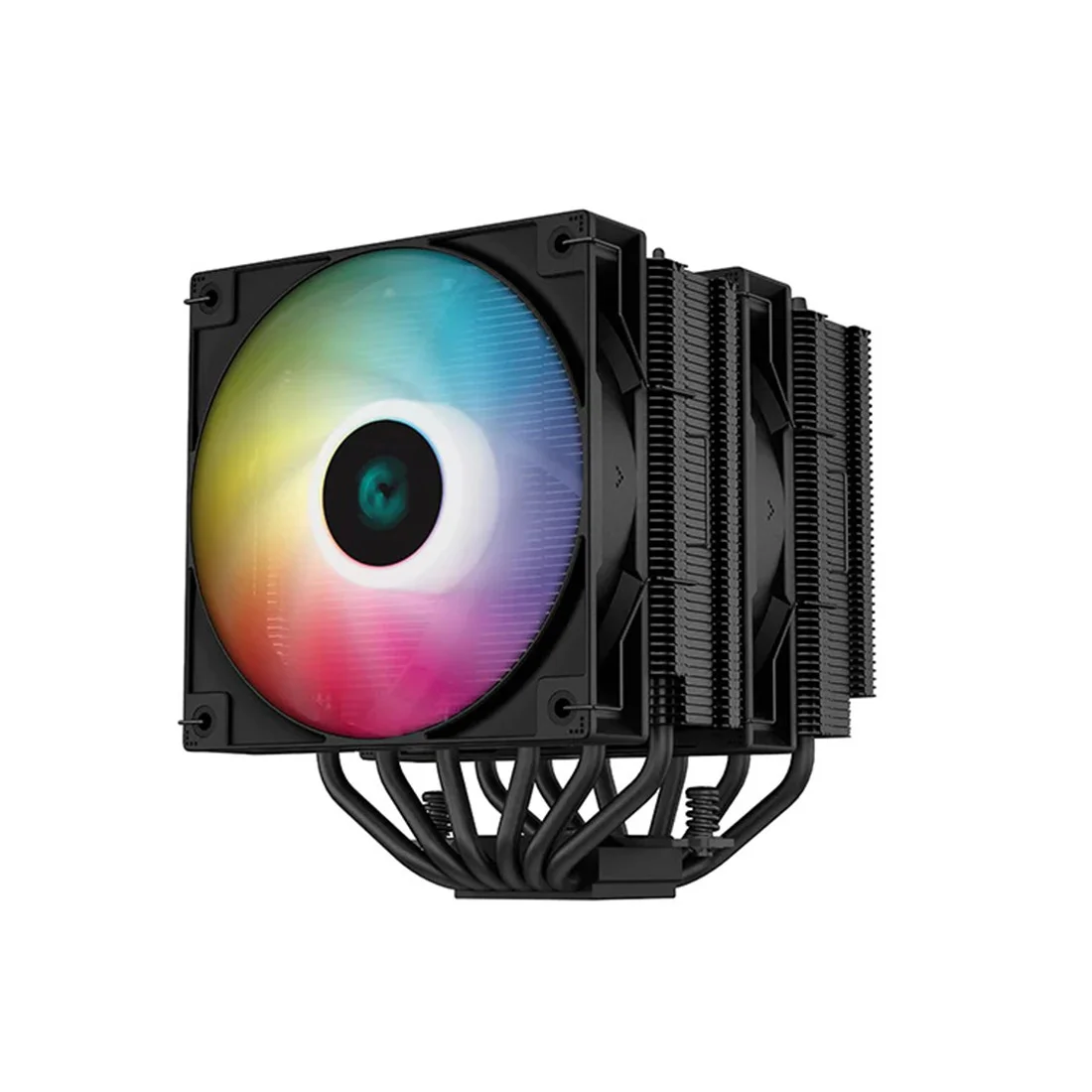 Кулер для процессора, Deepcool, AG620 DIGITAL BK R-AG620-BKADMN-G-2, Intel 1700/1200/115х и AMD AM5/AM4, 260W, 2*120мм ARGB, 300-1950±10%/об/м, 67.88C