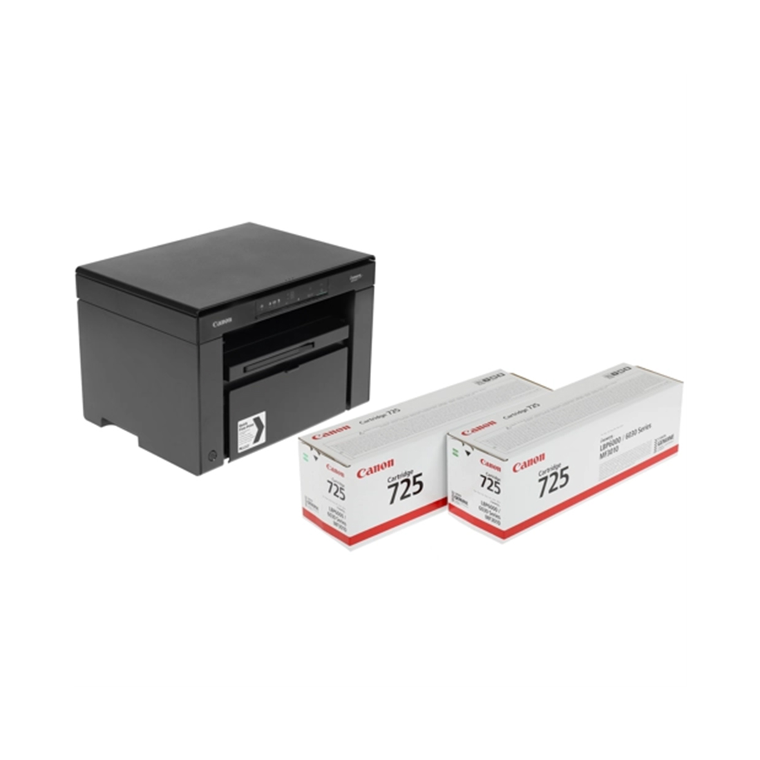 МФУ Canon, i-SENSYS MF3010 BUNDLE, 5252B034AA, Лазерное, A4, 18 стр./мин., Подача 150 листов, Планшетный сканер, 64 МБ RAM, USB 2.0