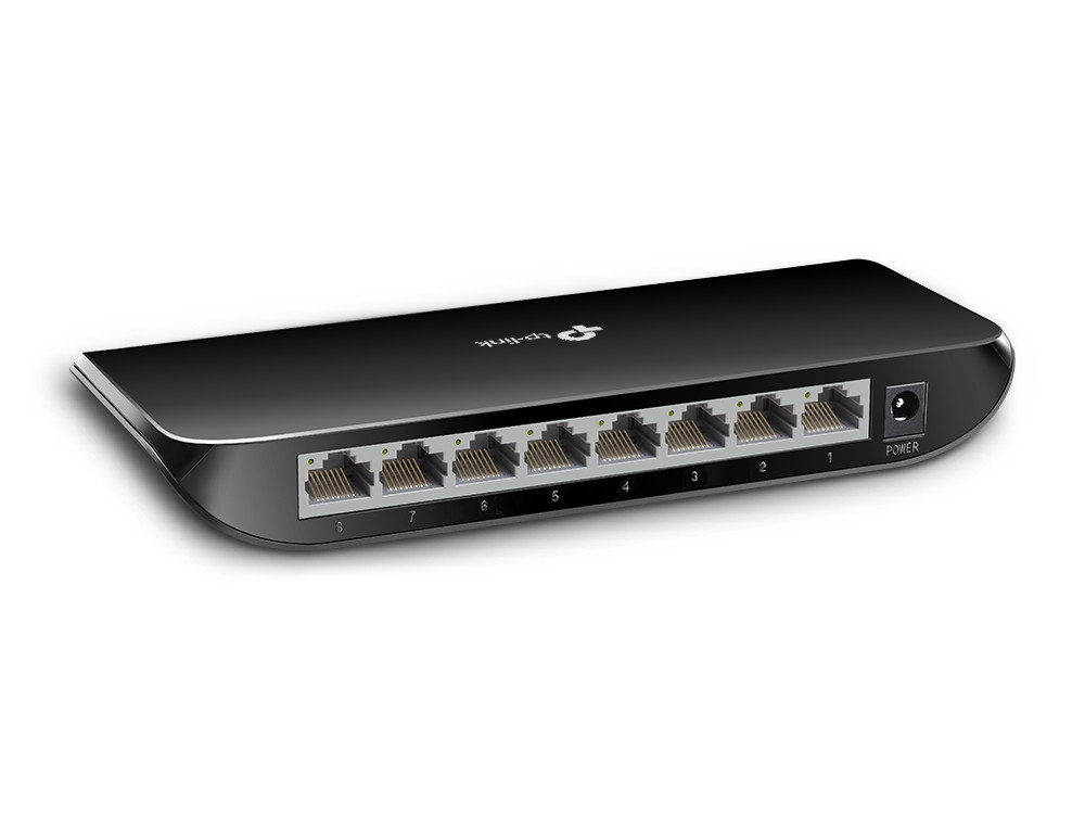 Гигабитный коммутатор Tp-Link TL-SG1008D <8-port Gigabit Switch, пластиковый корпус>