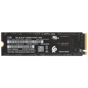 1 000 GB SSD WD BLACK SN850X M.2 2280 NVMe R7300/W6300 WDS100T2X0E-00BCA0