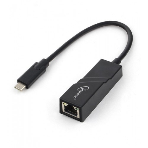 Сетевая карта USB на RJ-45, Gembird A-CM-LAN-01, ,NIC 10/1000 Mb, Type-C LAN