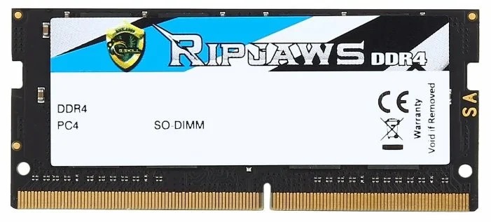 SODIMM DDR4 G.SkilL 8 Gb Ripjaws F4-2400C16S-8GRS DDR4, 8GB, SO-DIMM <PC4-19200/2400MHz>