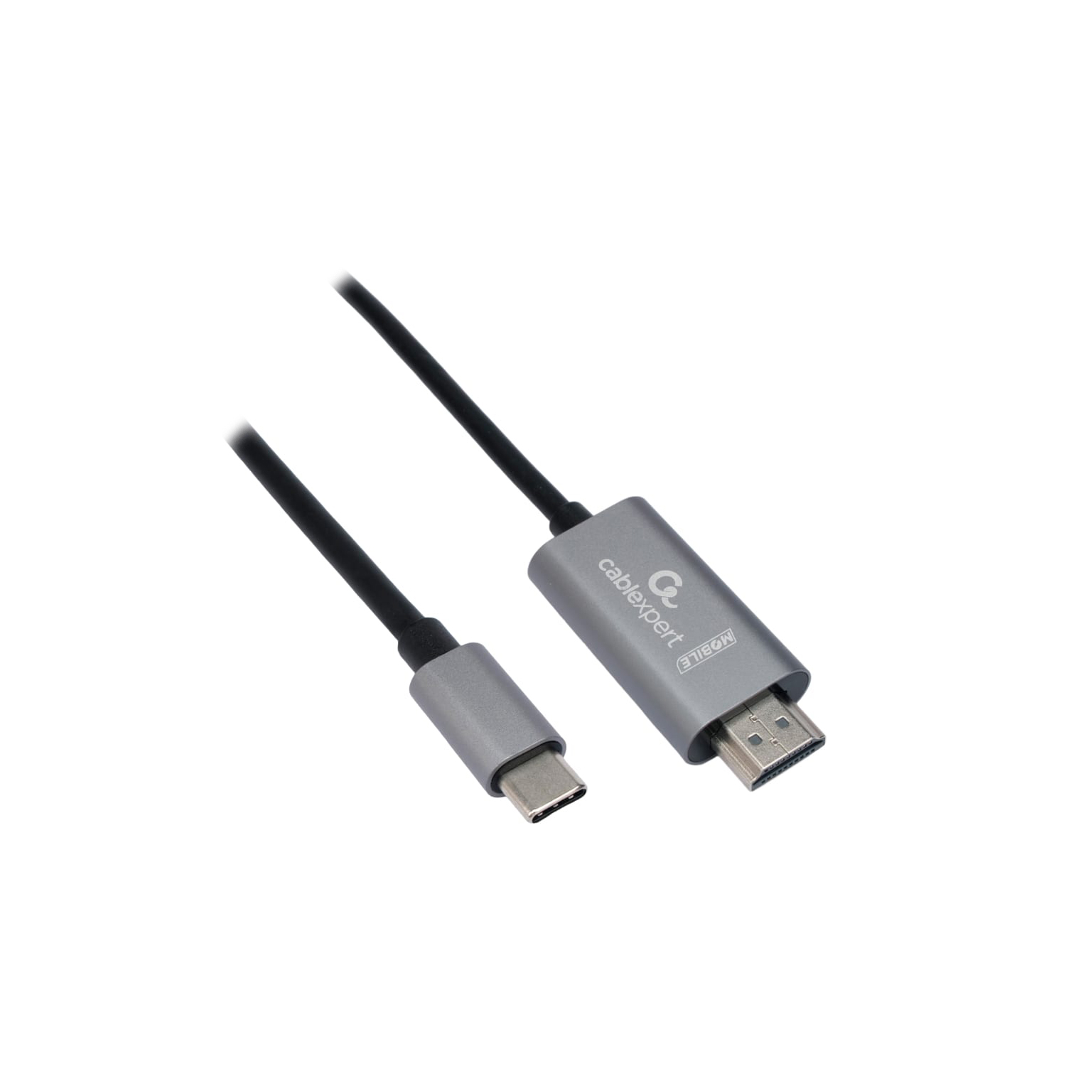 Конвертер Cablexpert  CCB-A-CM-HDMI-1.8M USB Type-C 3.1 m -> HDMI v2.0, Черный ,Converter