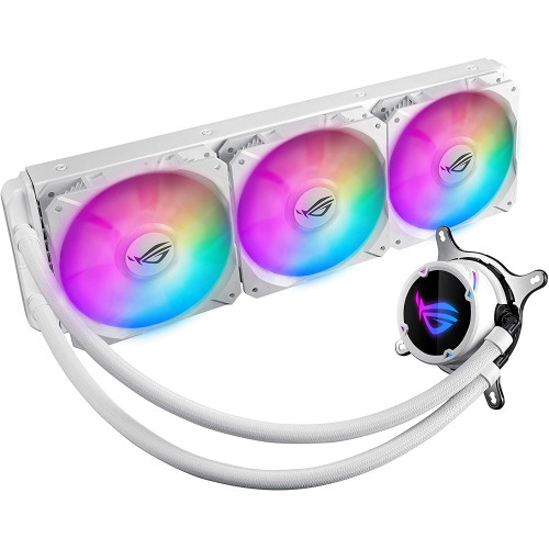 Водяное охлаждение CPU Asus ROG STRIX LC 360 RGB WHITE EDITION Liquid CPU Cooler, 3 x12cm