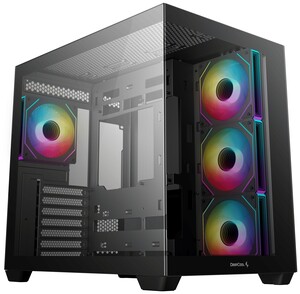 Кейс, Deepcool, CG530 4F R-CG530-BKADA4-G-1, ATX/Micro ATX/Mini-ITX, USB 3.1*1/3.0*2, Audio+Mic, 4*120mm ARGB, Высота процессорного кулера до 160мм, Д