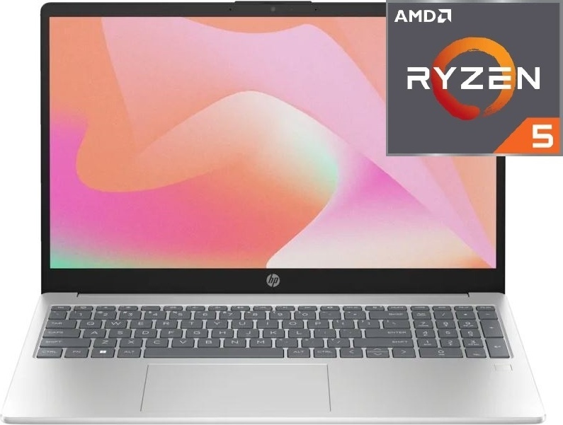 HP 15-fc0140ci/ Ryzen 5 5625U/ 8 Gb/ 512  SSD NVMe/ 15.6" Full HD/ DOS/ BL1Z8EA