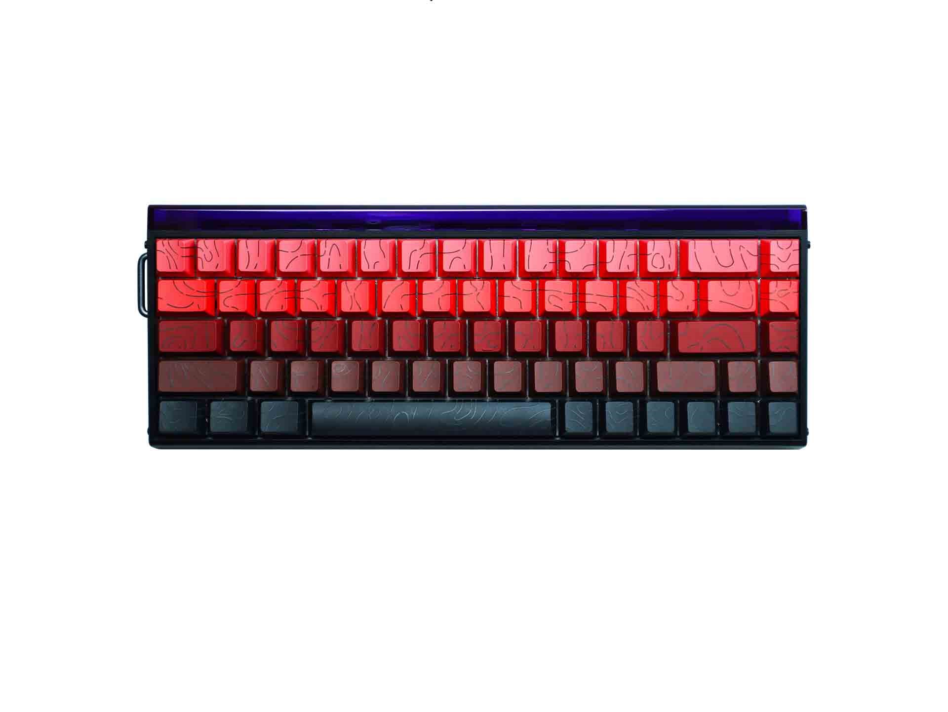 Клавиатура AULA HERO68HE, Magnetic, Black King switch, 68keys EN, wired, Black+Red and Black gradient/ HERO68HE BRBG