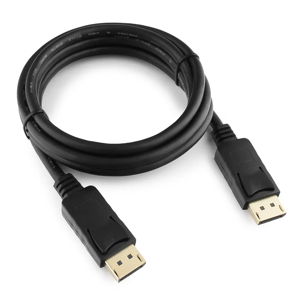 Кабель DisplayPort Cablexpert CC-DP3-2M, v1.3, 2м, 20M/20M, черный, экран, пакет черный