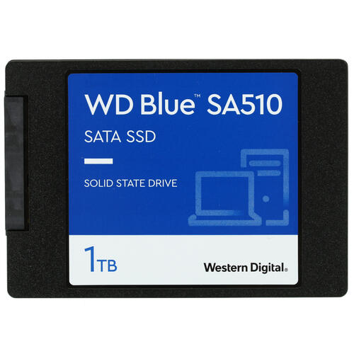 1000 GB SSD WD BLUE SA510 3D NAND 2.5” SATA3 R560Mb/s, W520MB/s WDS100T3B0A 1000 GB SSD WD BLUE SA510 3D NAND 2.5” SATA3 R560Mb/s, W520MB/s WDS100T3B0A
