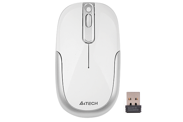 Мышь беспроводная A4tech G9-110H(F) WHITE Оптическая 2,4G USB 1000 dpi