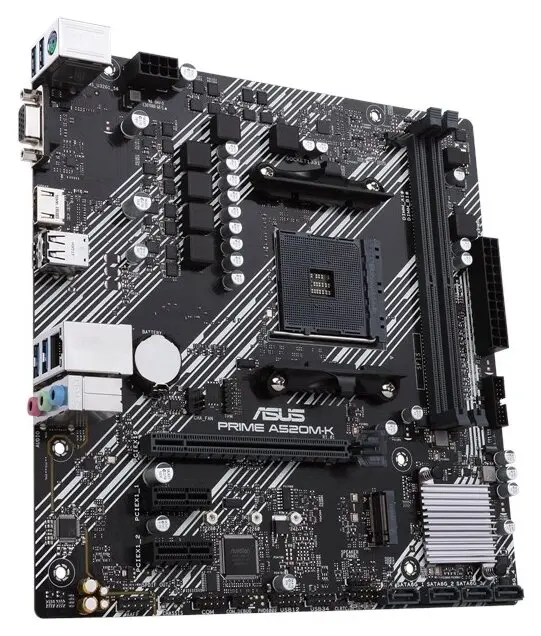 Мат.плата AMD ASUS PRIME A520M-K ,MB Socket AM4, MATX, AMD A520 (D-Sub+HDMI, GNIC) 2DDR4, PCIx16, 2P