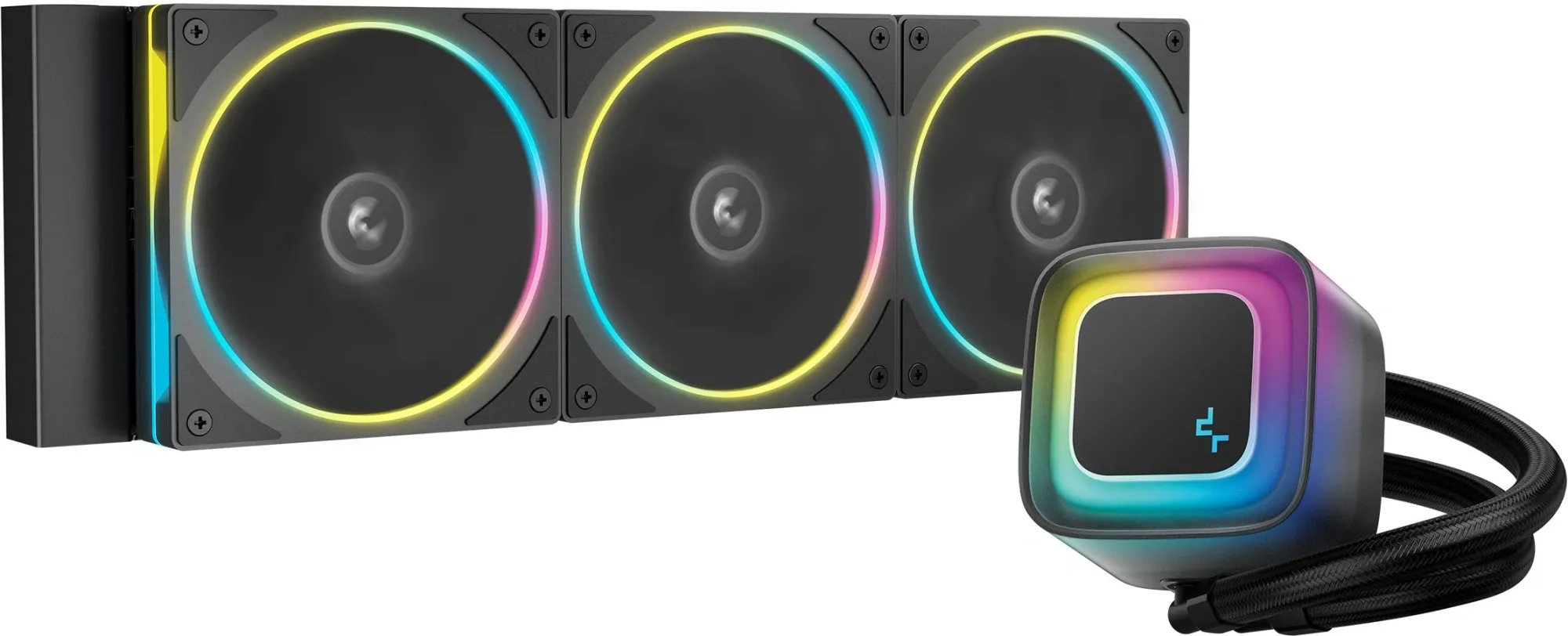 Кулер с водяным охлаждением, Deepcool, LE360 PRO R-LE360PRO-BKAMMC-G-1, Intel 1851/1700/1200/115х и AMD AM5/AM4/, TDP 300W, 3*120мм FL12 SE ARGB, 400-