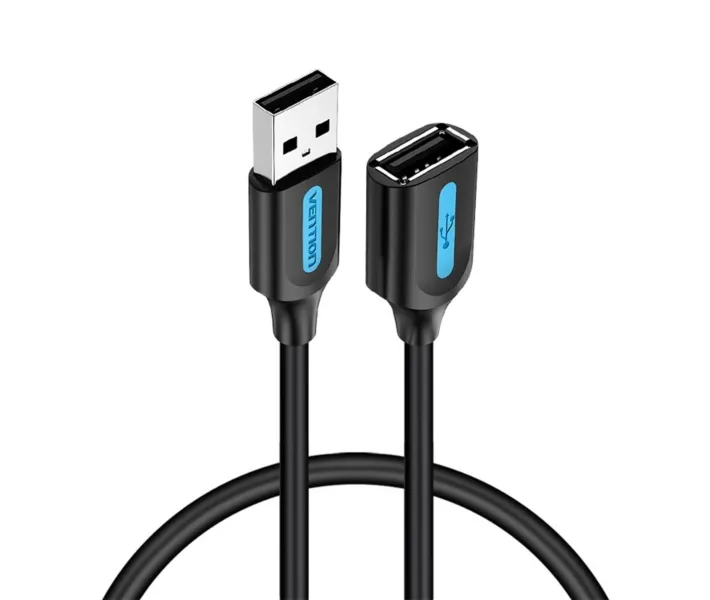 Кабель удленитель USB Vention CBHBH <USB 3.0 A Male to A Female Extension Cable 2M black PVC Type>