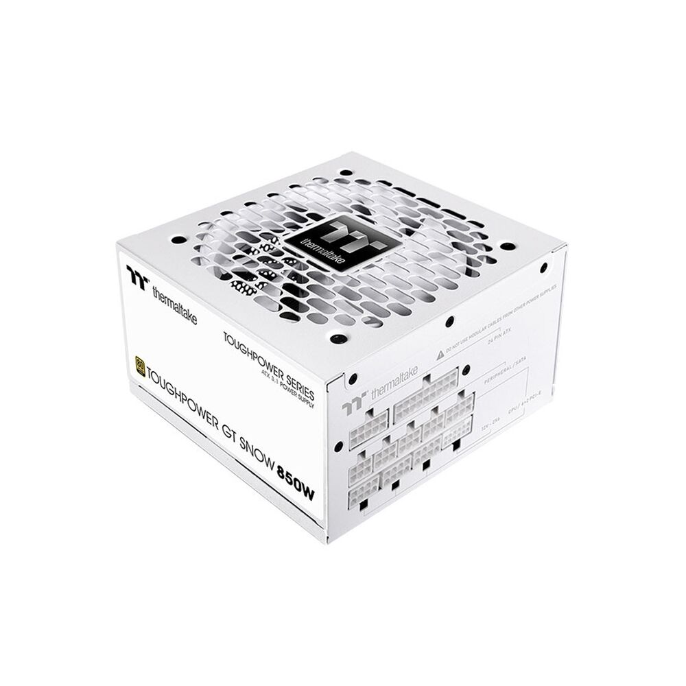 Блок питания Thermaltake Toughpower GT 850W Snow Gold, PS-TPT-0850FNFAGE-W, 850W, ATX 3.1, Gold, APFC, 20+4pin, 2*4+4pin, 6*Sata, 4*Molex, 4*PCI-E 6+2