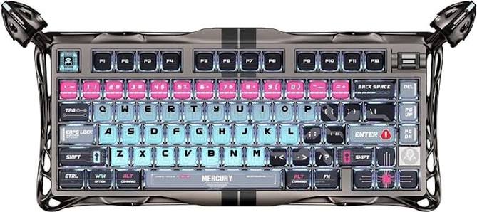 Клавиатура GravaStar Mercury V75 Pro, Cyberpunk, Magnetic Switch, 79 keys EN, USB cable/ GS V75 PRO_U_RM_EGRY