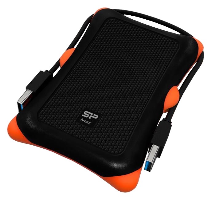 Внешний HDD 2 Tb Silicon Power A30 2 TB (SP020TBPHDA30S3K), black-orange ,HDD USB SP020TBPHDA30S3K,