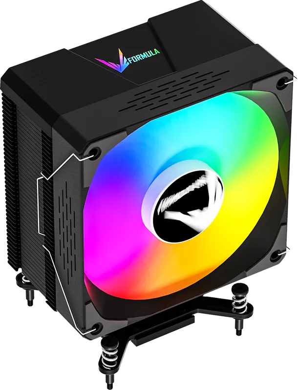 Кулер для процессора, Formula V, ICE BURG EX ARPW 6P, Intel 20х/1700/1200/115х и AMD AM5/AM4, 220W, 120мм, 800- 1600±10% об/м, 75,89CFM, ≤ 34dB(A), 4p