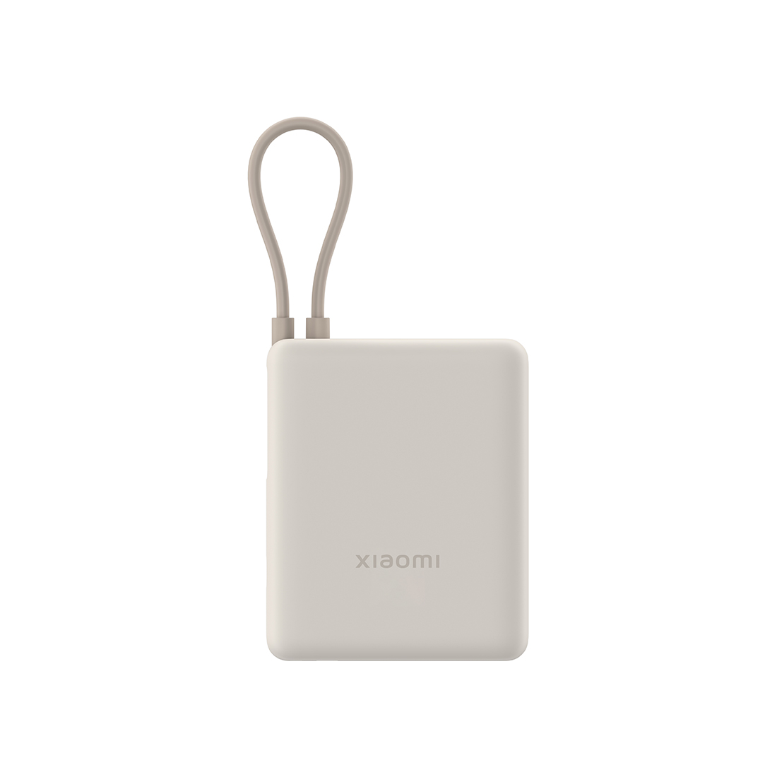 Портативный внешний аккумулятор, Xiaomi, 33W Power Bank 10000mAh (Integrated Cable) Tan GL, PB1033MI/BHR9333GL, Мощность 33 Вт, 80.9*65.9*26мм, Встрое